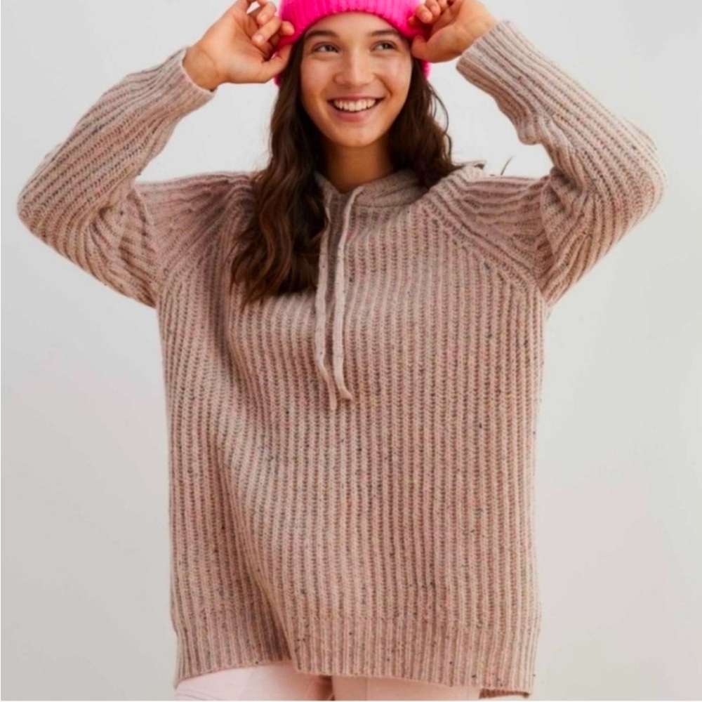 Aerie Open Road Speckled Hoodie Sz M
